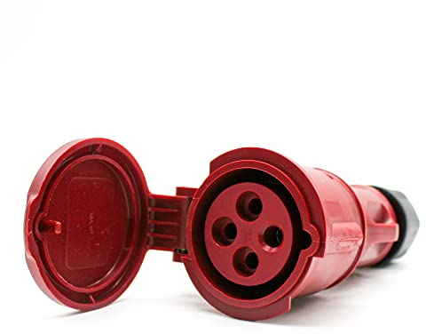 DOJA Industrial | TOMA 380V HEMBRA IP44 | 16A 3P+T (4 polos) | Enchufe Industrial Enchufes Hembra | Enchufe Trifasico 4 Pines | Enchufes Industriales Adaptador Cetac | Adaptador Enchufe Camping