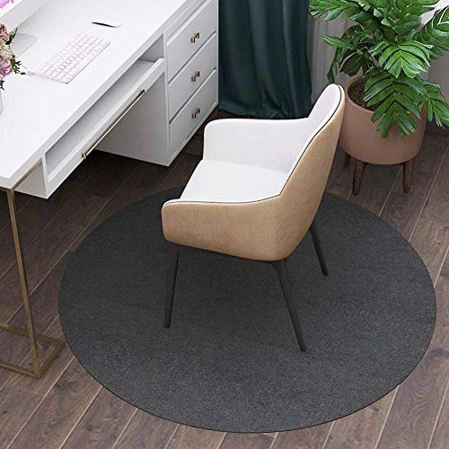 Tappeto rotondo per sedia a rotelle,Tappeto antigraffio per pavimenti in legno duro a pelo basso, spessore 10 mm, tappetino in legno antiscivolo