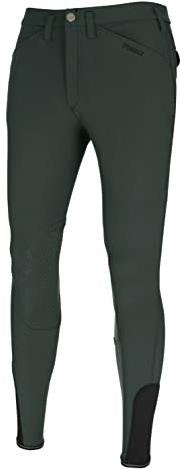 Pikeur Herren Reithose Rodrigo Grip II Dark Green Kniebesatz, Reithosengrößen Herren:46