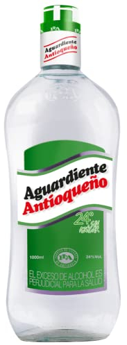 Aguardiente Antioqueño - Bebida espirituosa anisada - 1000ml 1 Litro (Verde)