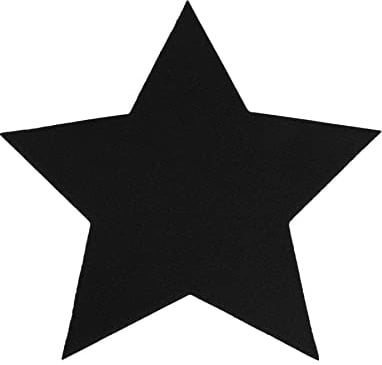 Primaflor - Ideen in Textil Tisch Platzset Weihnachtstischdekoration RevExpo Stern - Schwarz 16,5 cm, Untersetzer, Platzdeckchen