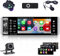 CAMECHO Autoradio Carplay 1 Din MP5 Player, 5 Pouces avec Carplay Android Auto, Bluetooth Mains Libres, Commande Vocale, FM, 3 entrées USB SD/TF/AUX/Charge Rapide, Caméra arrière et Microphone Inclus