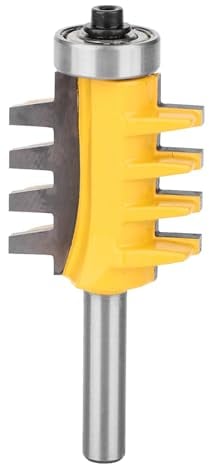 Verleimfräser Gehrung Verleimfräser Oberfräse, Holzbearbeitung Fräser Schneidwerkzeug, Gehrung Verleimfräser, Schaft Architectural Moulding Fräser Set, 8-mm-Schaft-Fingergelenk-Fräser-Bit-Set