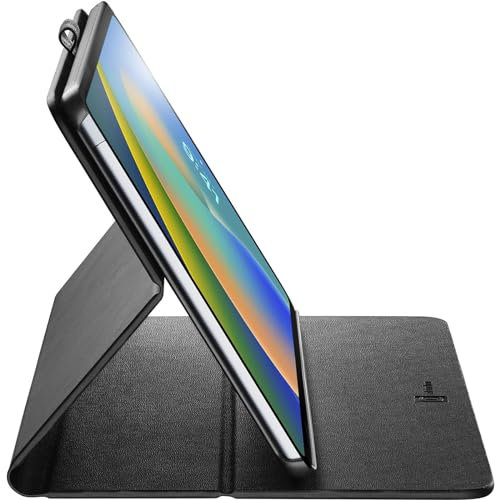 Cellularline - Folio - iPad 10.9'' (2022) - Custodia per Tablet con Funzione Stand con 3 livelli di Inclinazione - Protezione Angoli - Compatibile con Sleep Mode - Nero