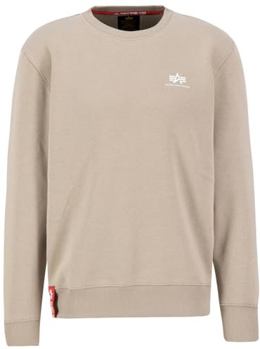 Alpha Industries Basic Sweater Small Logo Sweatshirt für Herren Vintage Sand
