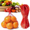 Sukh 90PCS Mesh Produce Bags - 24Inch Mesh Vegetable Bags Onion Storage Net Produce Seafood Net for vegetables Storage Fruits Seafood and Other Agricultural Products Red (Red)