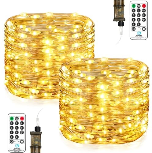 Vacoulery Fairy Lights Mains Powered, 18M 150LEDs Fairy Lights Plug in Waterproof String Light with Remote Timer, Garden Lights Mains Powered for Indoor Outdoor Party Wedding Christmas Decorations
