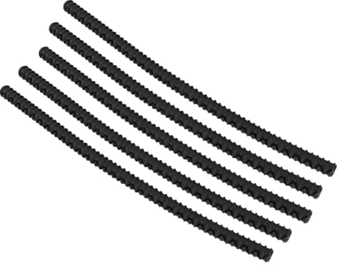 Tooteeru Silicone Oven Rack Guards 6 Pack,Oven Rack Edge Protector Guard Cover,14 Inch Long,Prevent Hand/Arm Against (Black)
