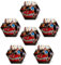 Lpraer 6 Stück Personalisierte Foto Kühlschrankmagnete Fotomagnet Fotorahmen Bilderrahmen Fotogeschenk für Küche, Zuhause, Schule, Klassenzimmer, Whiteboard, niedliche Dekoration (Hexagon)