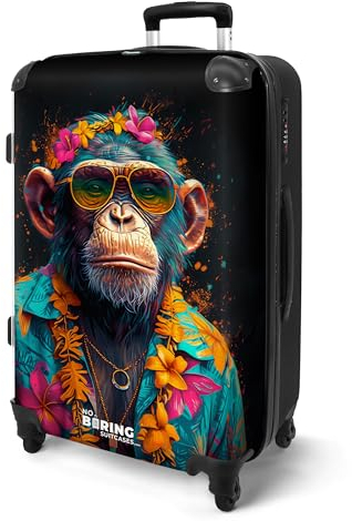 NoBoringSuitcases.com Handgepäck Koffer, Reisekoffer, Reisetasche mit Rollen, Koffer Groß, Hartschalenkoffer, Trolley Handgepäck, Koffer Mittelgroß, Suitcase, TSA Schloss, Koffer Klein, Graffiti-Druck