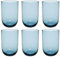Villeroy & Boch Like Ice Longdrinkbecher Set 6 teilig, Farbglas eisblau, Füllmenge 385 ml