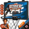 KESSER® Mini-Basketballkorb fürs Zimmer & Büro | Tür-Basketballkorb Indoor & Outdoor | Basketball-Board für Kinder-Zimmer & Wandmontage | Basketballbrett inkl. Ballnetz Pumpe & Ball | Blau