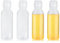 GOIEHIR Squeeze Flasche, 4 Stück Kunststoff Ölflasche Quetschflasche 500 ml, mit Kappen Squeeze Ölspender Flaschen für Ketchup, Olivenöl, Saucenflasche