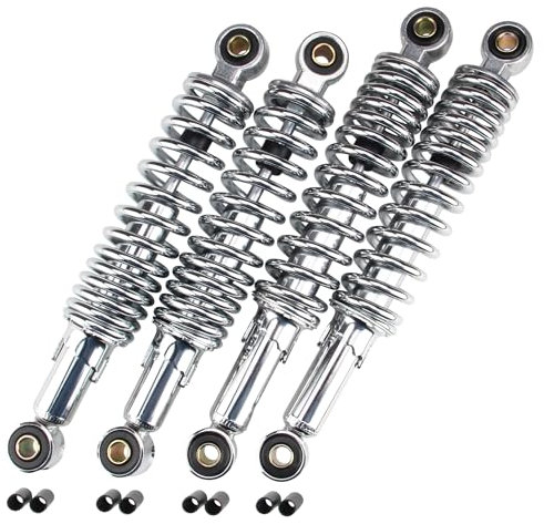 Stoßdämpfer Tieferlegung Set chrom 260 mm + 280 mm kompatibel mit Simson Schwalbe KR51 Star