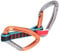 KIMISS High-Strength Outdoor Climbing Quickdraw – Portable Nylon Flat Belt Carabiner with Straight & Curved Door – Rock Climbing Equipment with Safety Lock Extender
