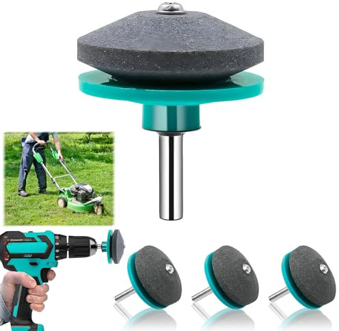 ZoneYan Rasenmäher Messerschärfer, Rasenmäher-Klingenschärfer, Rasenmäher Schärfen - Rasenmäher Klinge mit Leichtigkeit schleifen - Praktisch & Zeitersparnis - Perfekt für Gartengeräte (Grün)