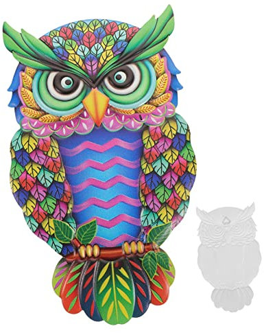 ULDIGI Metall Eule Wand Dekor Eisen Hängen Ornament Schmücken Figuren Heimkunst Wohnzimmer Garten Dekoration Einweihungsgeschenk