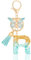MWOOT Initiale Letter Keychains Porte Clé Lettre R,Alphabet Initial Keyring avec Papillon Pendentif,Vert Feuille D'or Key Ring pour Femmes Filles Portefeuilles Sac à Main Bagages Charme(R)