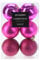 Mojawo 6tlg Baumkugel Set Christbaumkugeln Weihnachtskugeln Baumdeko Weihnachtsbaumdeko Ø8cm Pink