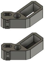 Crafty Crow Products Spirit Level Holder, fits Milwaukee Packout Redstick (Bottom + Top (Right))