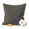 econuk – Saco de semillas para microondas con lavanda y mijo | Saco térmico reutilizable para calor y frío | Bolsa de semillas natural para cuello, espalda y abdomen (Liso Gris, 22cm x 22cm)