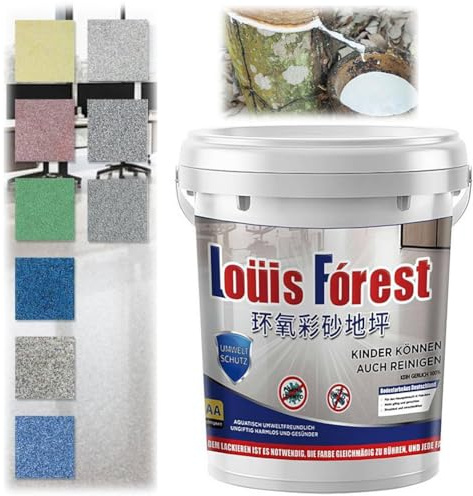 Peinture époxy haute brillance pour sol – 500 ml effet marbre, sable coloré imperméable à séchage rapide pour béton extérieur