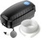 SunSun CAP-10 Sauerstoffpumpe 4 W, Luftpumpe für 3 m³ Aquarium und Gartenteich, Teichbelüfter 5 l/min mit 4 Luftausgängen, Belüftungspumpe mit Luftstein und Rückschlagventil