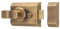 Kooples Harwdare Contract Rim Cylinder Nightlatch – Standard Surface-Mounted Door Lock with Key Access (Antique Brass, 60mm)
