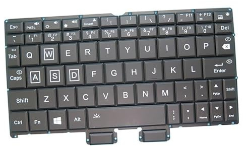 QWCOZSY Englische US-Tastatur für One-Netbook OneGx1 Pro -GX1 Schwarz