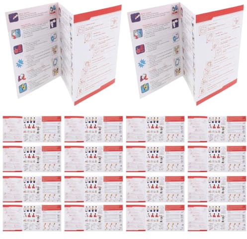 WHAMVOX Handbuch für Überlebensfertigkeiten mit 40 Seiten aus Papier Leichtes Erste Hilfe Handbuch für Outdoor und Rucksackreisen Sicherheits und Selbstrettungstipps für Naturerkundungen
