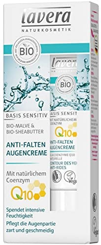 Lavera Bio basis sensitiv Anti-Falten Augencreme Q10 (6 x 15 ml)