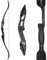 SHARROW 30-50lbs Bogenschießen Jagd Takedown Recurve Bogen 56 Zoll Jagdbogen Erwachsene Bogen Aluminiumlegierung Riser Rechte Hand (Schwarz, 30lbs)