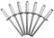QWORK Remaches aluminio , 4mm x 12mm remaches para matricula de coche , 500 piezas