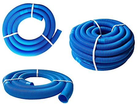 PoolSun Poolschlauch 38mm blau Schwimmbadschlauch (25 Meter)