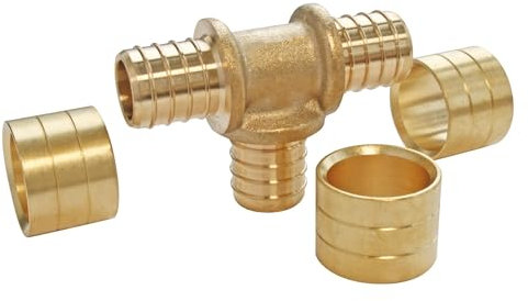 SOMATHERM FOR YOU, Té égal à glissement pour tube PER Ø12 mm - Sachet de 2 pièces - Raccordement rapide et facile - Norme NF 545 - Applications chauffage et sanitaire - Pression max 10 bars