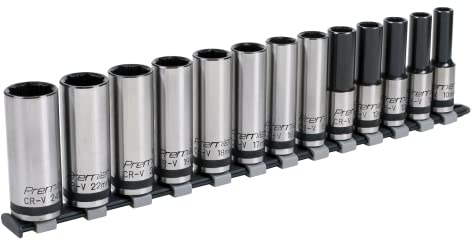 Sealey AK2745B 13pc 1/2Sq Drive Deep Lock-On™ Socket Set - Black Series