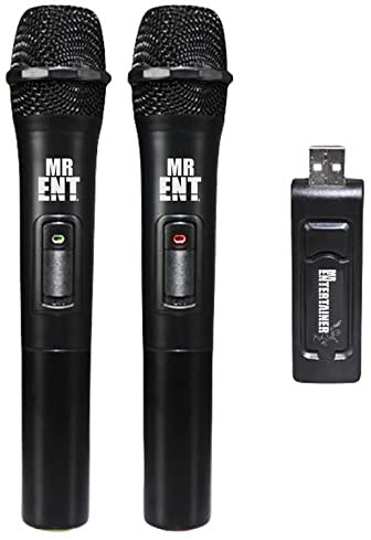 Mr Entertainer Dual Wireless Microphone System. Perfect For Use With Karaoke Machines