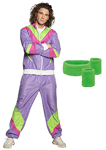Boland 10270234b Ensemble de Costumes, Violet/Vert, XXL Homme
