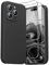 GOODVISH 3 in 1 Designed for iPhone 14 Pro Silicone Case 2022, with 2 Pack Screen Protector, Full Cover [Enhanced Camera Protection] 6.1 Soft 14pro Case[Anti-Scratch Microfiber Lining], Black