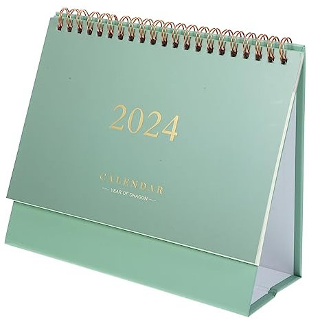 Tischkalender Aufstellbar Papier Grün für Büro und Studenten