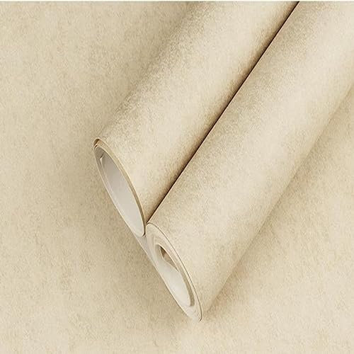 Zoomlie Vliestapete, graue Tapete, einfarbig, Wanddekoration, Aufkleber für Wohnzimmer, Schlafzimmer (Gelb)