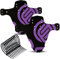 FIFTY-FIFTY 2-Pack Mountain Bike Fender, MTB Mudguard, Front and Rear Compatible Bicycle Mudguard, Fits 26, 27.5, 29, Plus Size and Fat Bike Wheel Sizes (Purple)