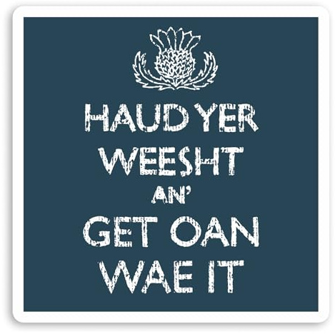 2 x 10 cm divertente citazione scozzese scherzo vinile adesivi – Scotland Keep Calm Flower Mum Sister Auntie Gran Sticker #70797