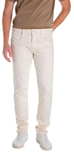 Replay Herren Jeans Anbass Stretch, Ivory 300 (Elfenbein), 36W/32L