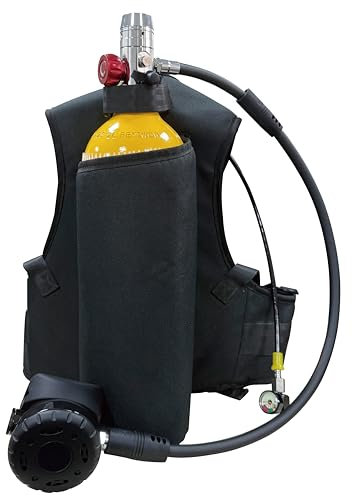YIYADECO Kit de réservoir de plongée 2 L, mini réservoir de plongée avec sac à dos et régulateur, temps de plongée de 25 à 30 minutes, kit de cylindre de plongée portable, kit de cylindre de plongée