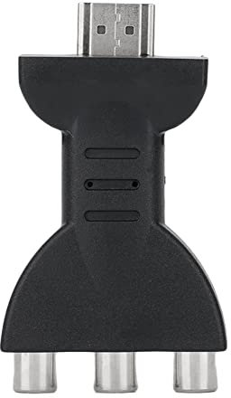 VOBOR Adaptador HDMI a RCA,1080P HDMI a RGB para convertidor,Adaptador HDMI a 3RC,Adaptador de Audio y vídeo para convertidor de componentes RCA