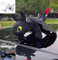 REGAPOG Zahnloser Plüschtier-Drache, Leicht Trainieren Sie Ihren Drachen, Zahnloser Drache-Plüschtierpuppe Mit Saugnapf, Verwendet Für Autodach-Schiebedach-Dekoration, Helm, Motorrad (Schwarz,20cm)
