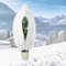 Deepton Pflanzenschutz Winter - Winterschutz für Pflanzen - Winterschutz für Kübelpflanzen mit Reißverschluss und Kordelzug - Frostschutz Pflanzen - Atmungsaktiv Reißfest Wiederverwendbar - 80x120cm