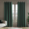 Deconovo 100% Verdunkelungsvorhänge Samt Vorhang Blickdicht Gardinen mit Ösen für Schlafzimmer Velvet Curtains Kälteschutz Gardine Wohnzimmer Thermovorhang, 270x140cm(HöhexBreite), Dunkelgrün, 2er Set