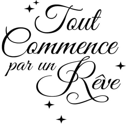 Wandtattoo Sprüche Glücklich Wandaufkleber Zitate Inspirierende Schwarze Wandsticker Wanddeko für Schlafzimmer, Wohnzimmer, Büro und Badezimmer